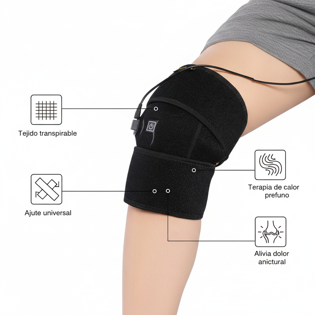 Infografía rodillera - tejido