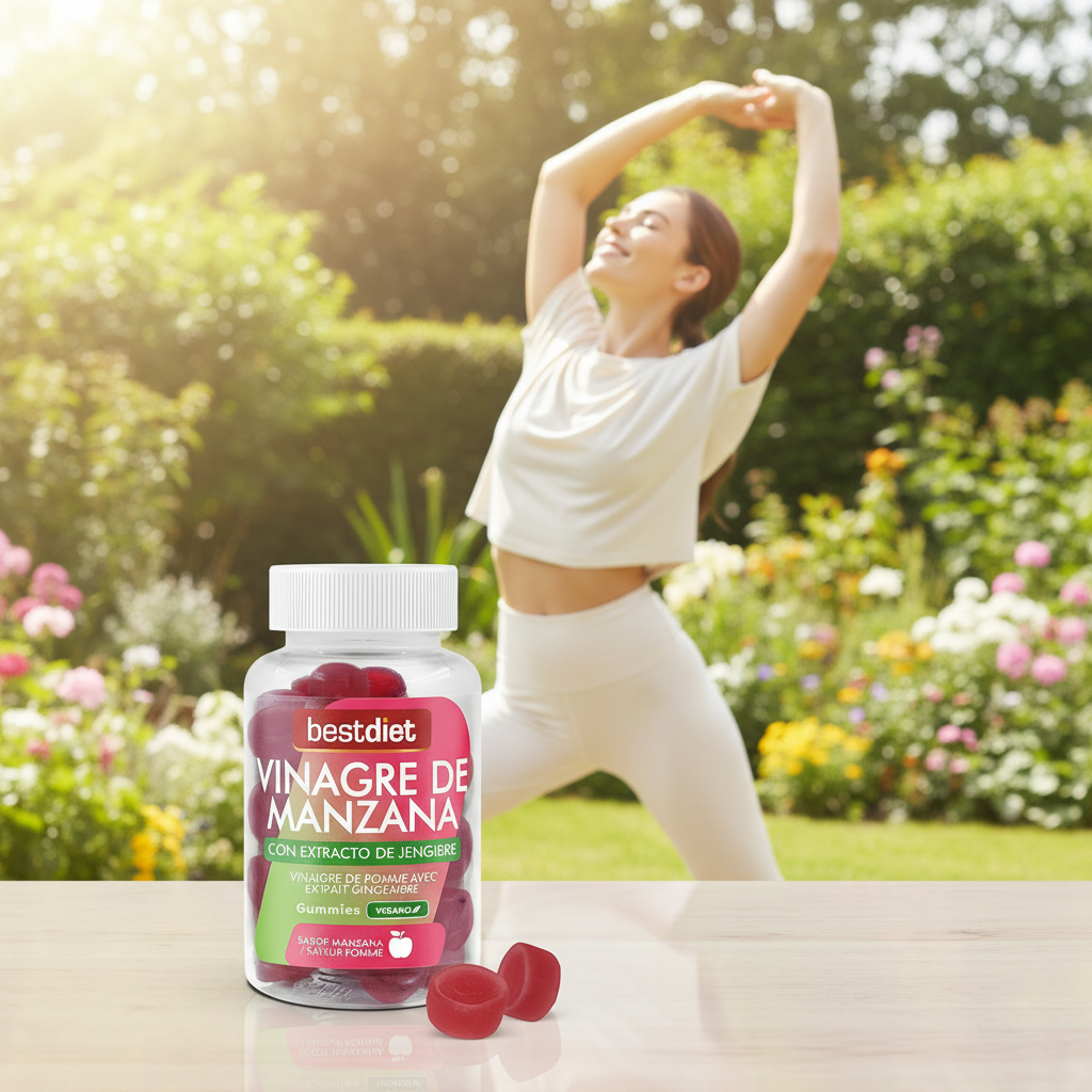 Mujer ejercitándose con energía